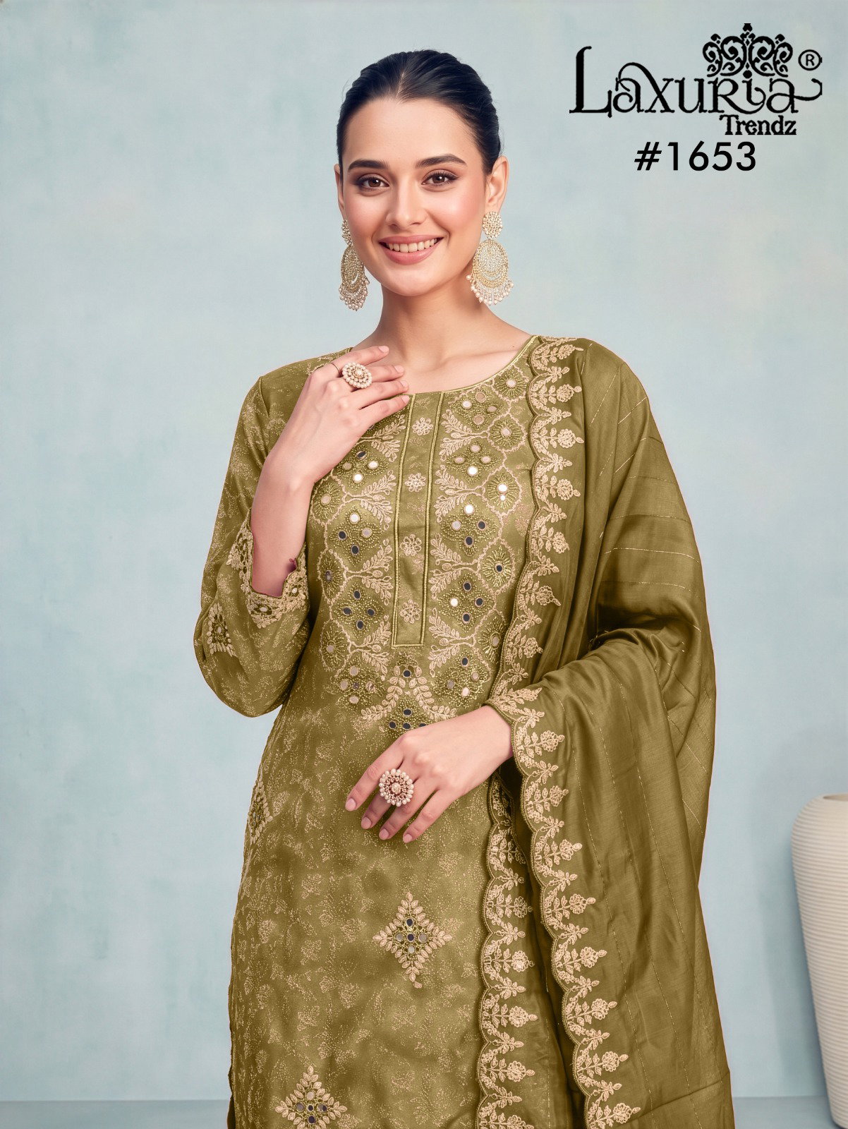 LUXURIA TRENDZ PRESENT READYMADE 3 PCS SERIES 1653 2