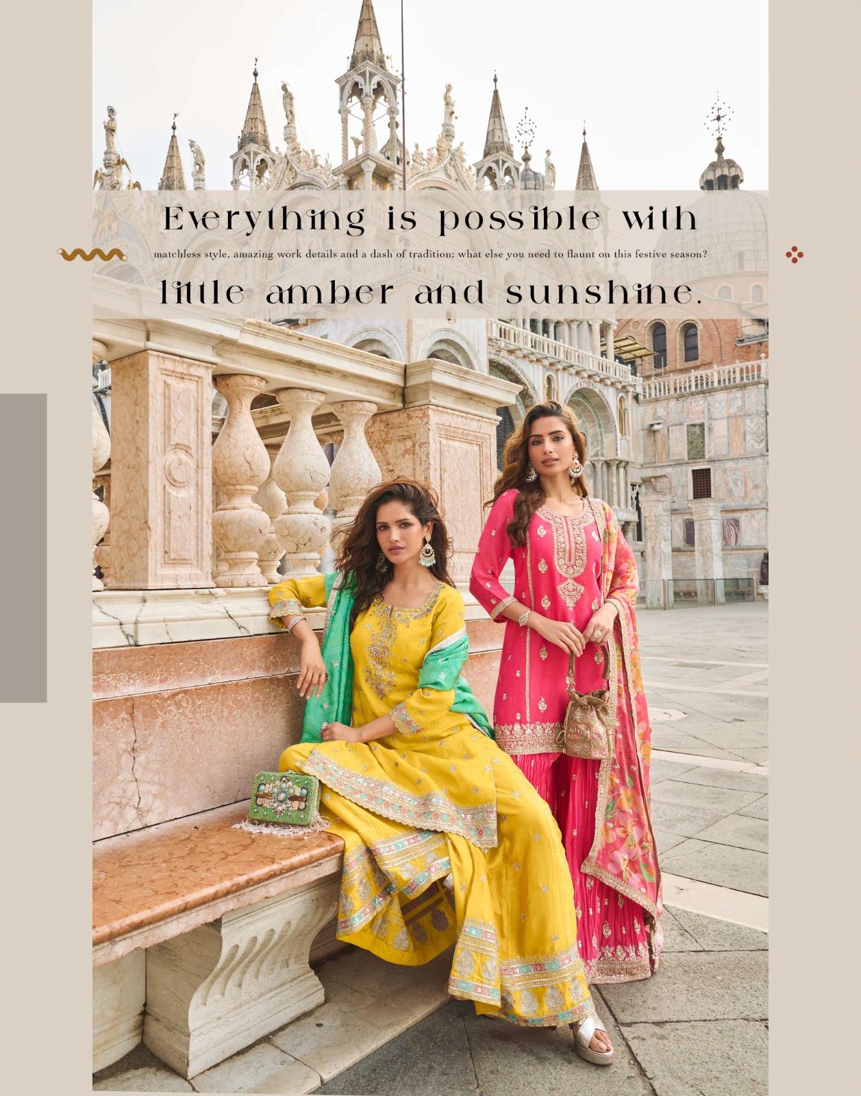 SAYURI PRESENT FANCY SUIT CATLOUGLE TAJ FREE SIZE STICHED SERIES 10031 TO 10045 6