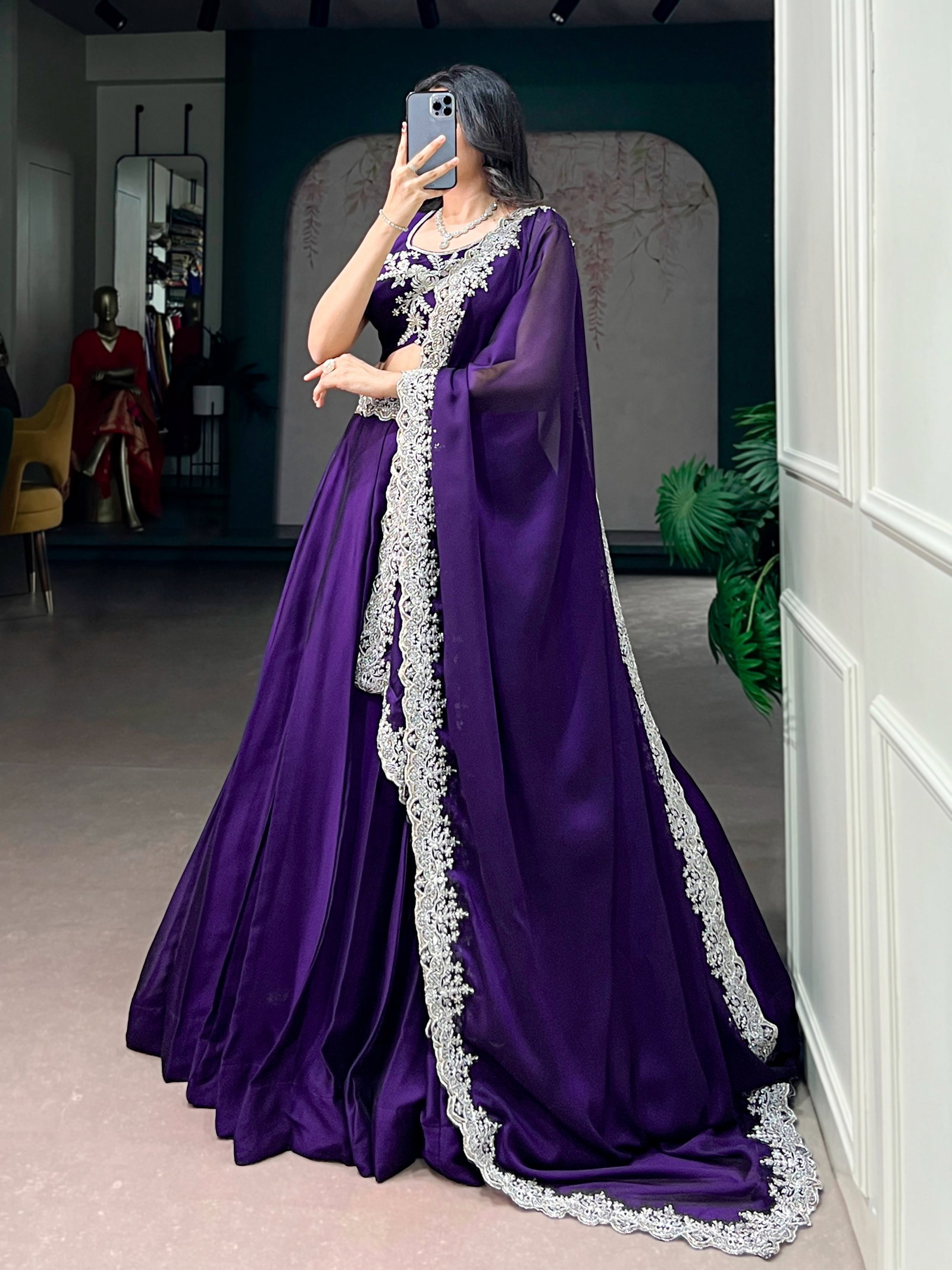 LNB PRESNET LEHENGA CASUAL WEAR LEHENGA CHOLI CATLOUGLES GULNAAZ WITH STICHED LEHENGA 8