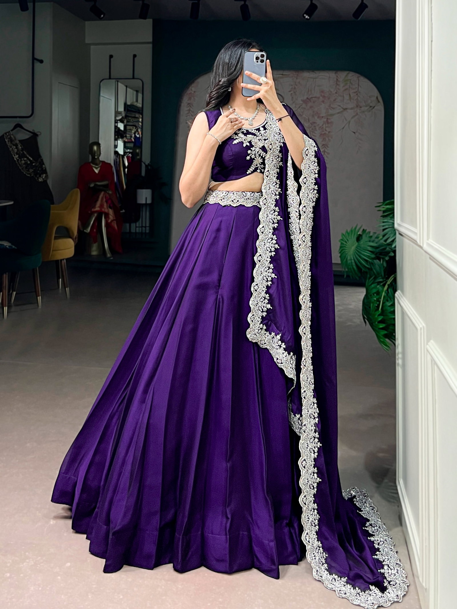 LNB PRESNET LEHENGA CASUAL WEAR LEHENGA CHOLI CATLOUGLES GULNAAZ WITH STICHED LEHENGA 4