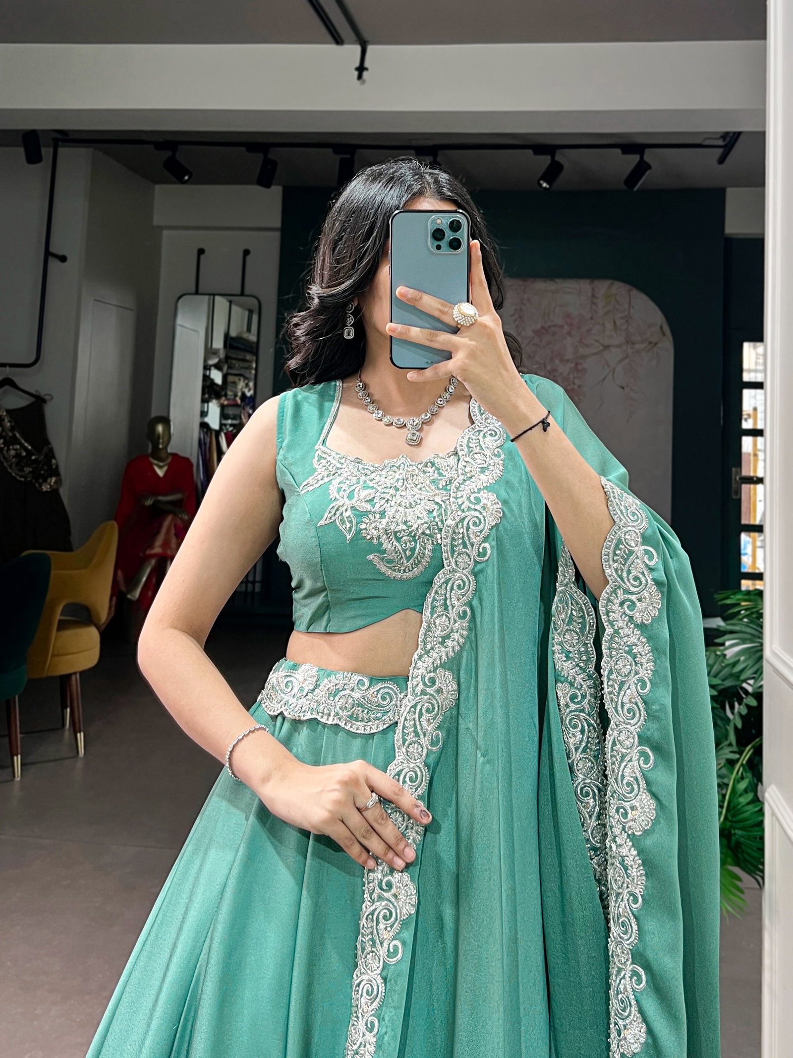 LNB PRESNET LEHENGA CASUAL WEAR LEHENGA CHOLI CATLOUGLES GULNAAZ WITH STICHED LEHENGA 5