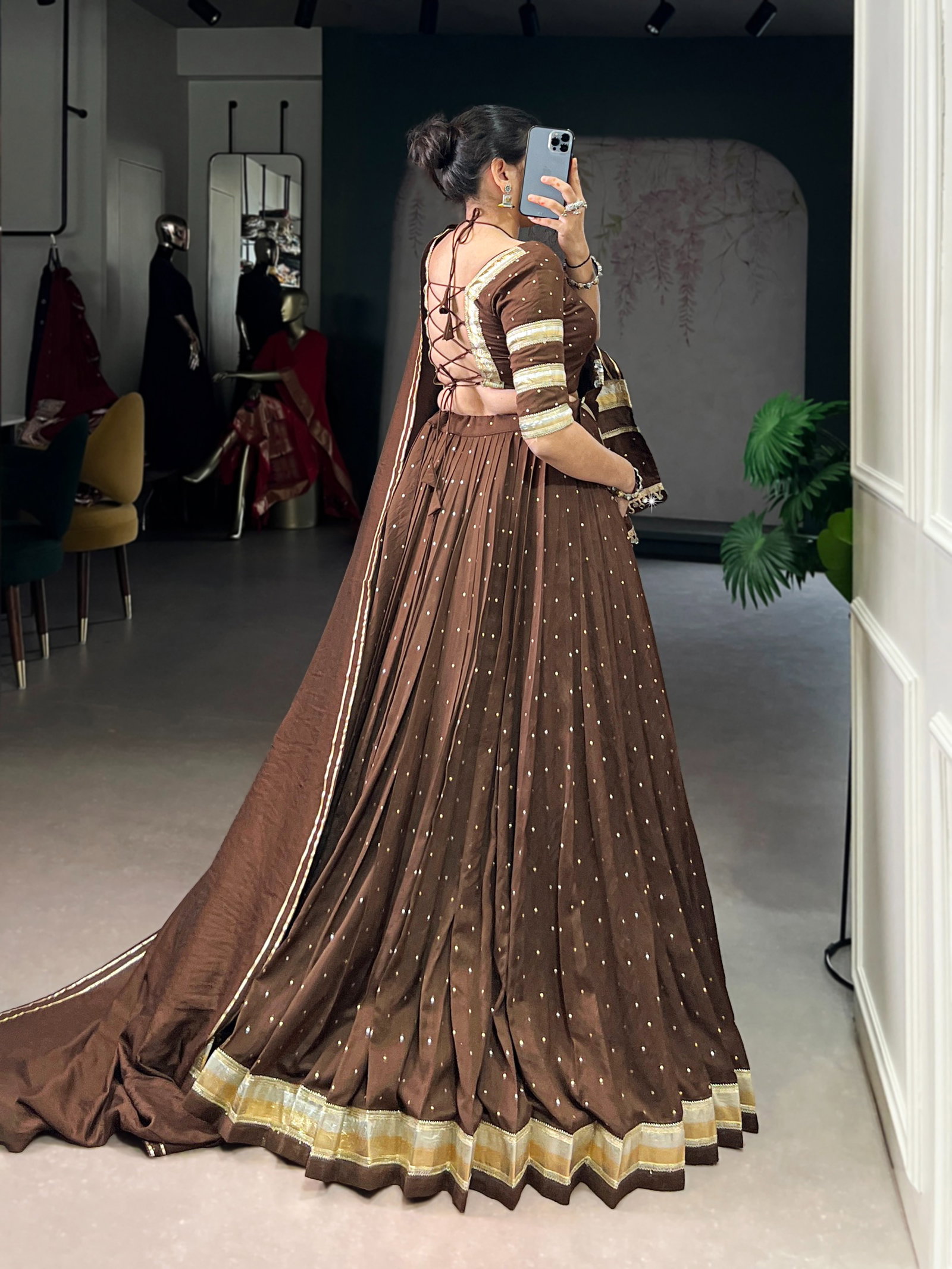 LNB PRESENT FANCY CASUAL WEAR STICHED LEHENGA CHOLI CATLOUGLES SAKHI SERIES 1664 9