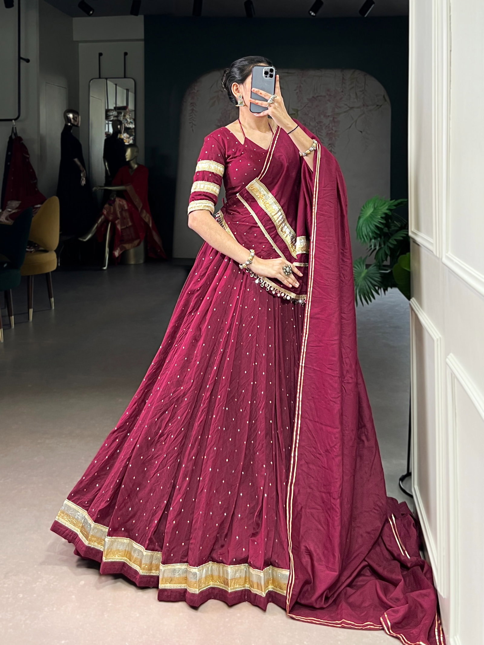 LNB PRESENT FANCY CASUAL WEAR STICHED LEHENGA CHOLI CATLOUGLES SAKHI SERIES 1664 8