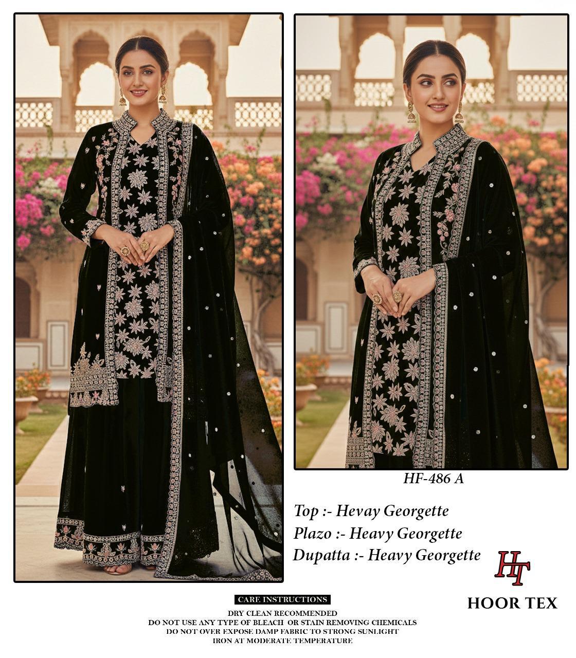 HOOR TEX PRESENT FULL STICHED PAKISTANI SUIT WITH KOTI SERIES HF486 A TO D 5