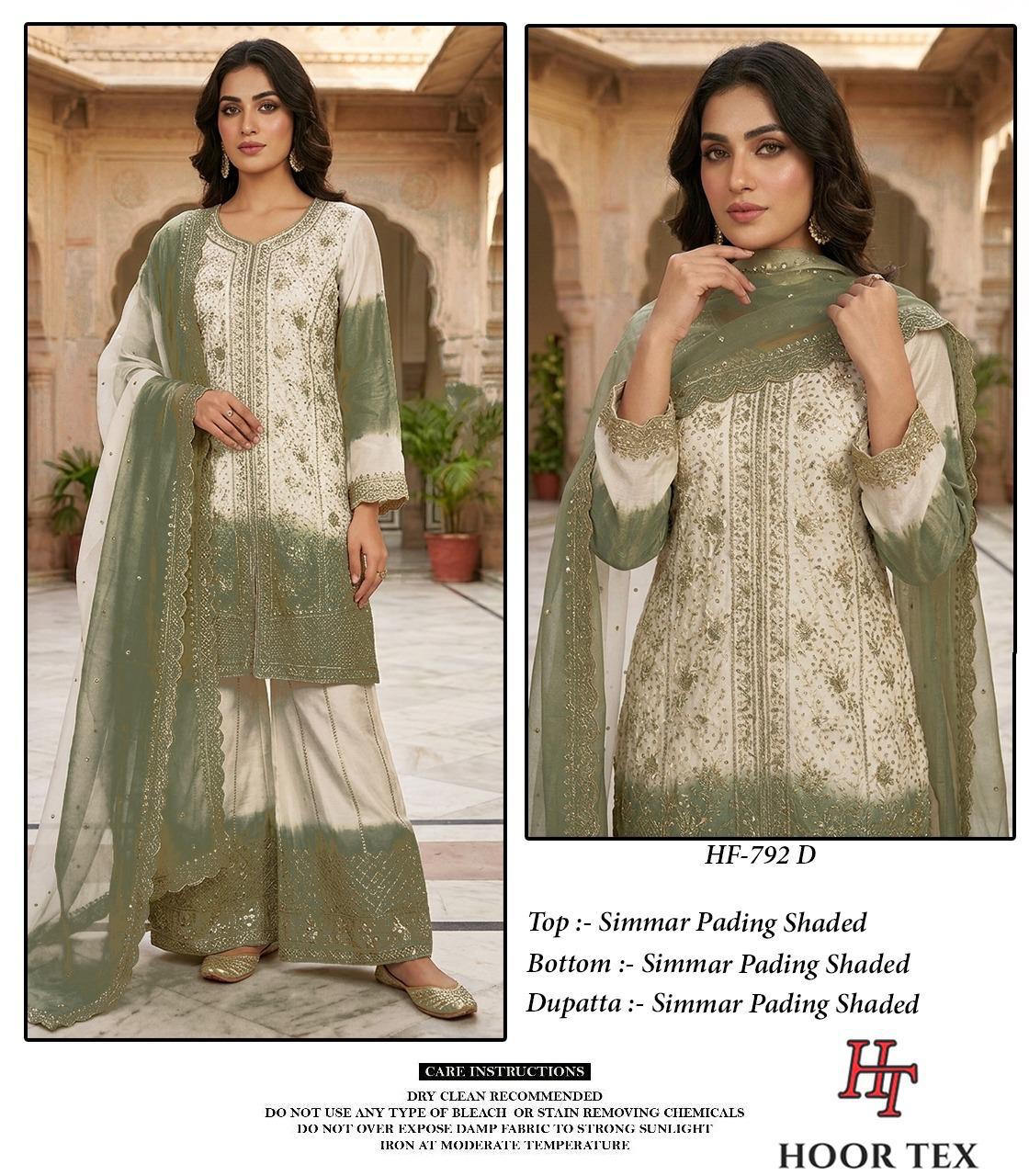 HOOR TEX PRESENT FULL STICHED PAKISTANI SUIT CATLOUGLE HF 792 A TO D 4