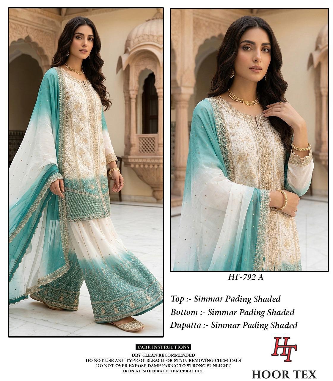 HOOR TEX PRESENT FULL STICHED PAKISTANI SUIT CATLOUGLE HF 792 A TO D 2
