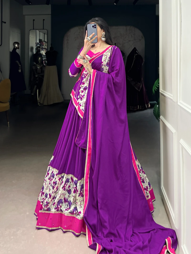 Navratri floral Readymade lehenga choli series 1618 3