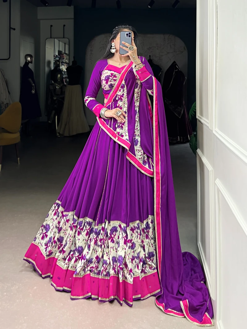 Navratri floral Readymade lehenga choli series 1618 4