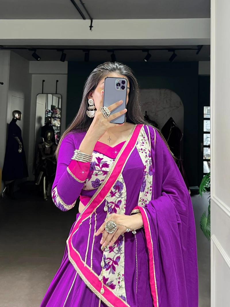 Navratri floral Readymade lehenga choli series 1618 7
