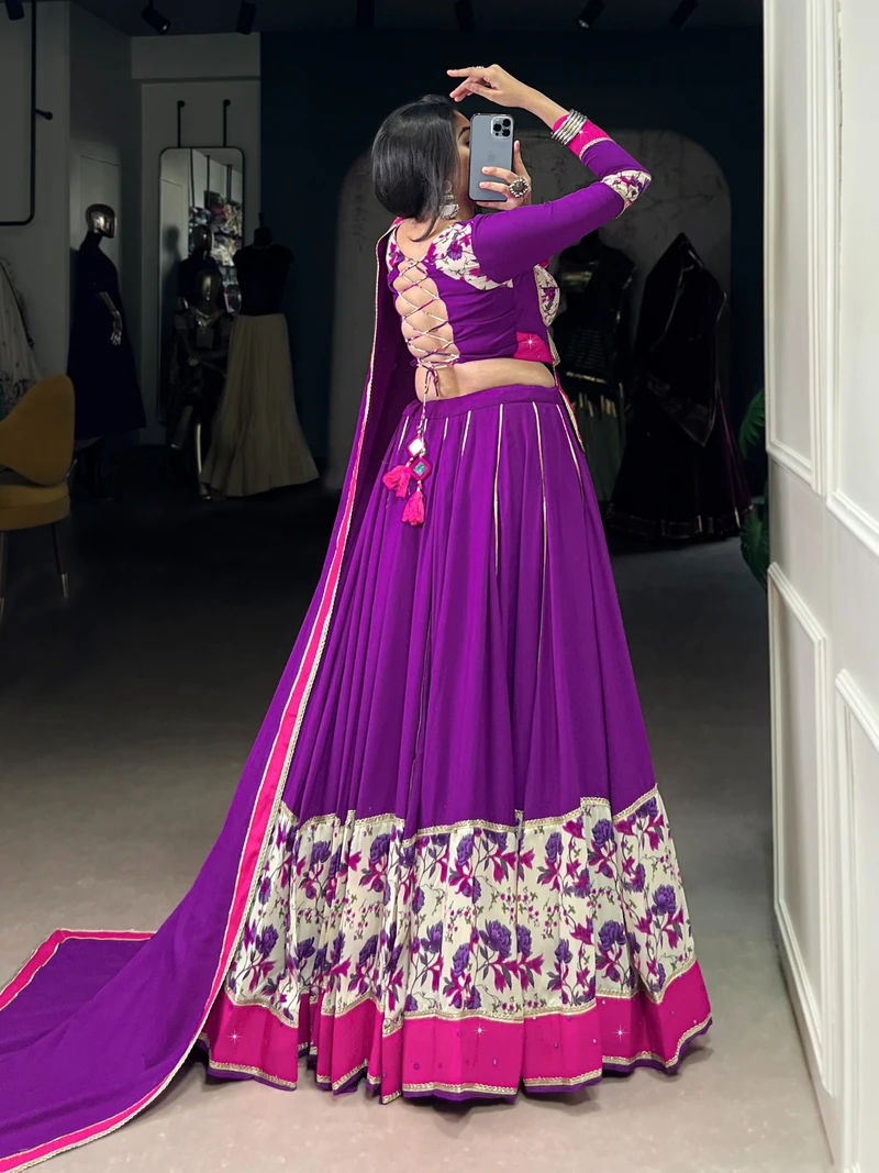 Navratri floral Readymade lehenga choli series 1618 5
