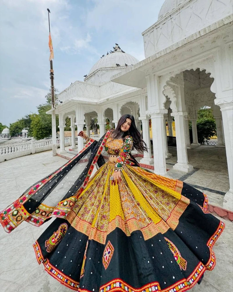 New Concept Of Printed Navratri lehenga choli series 83 7