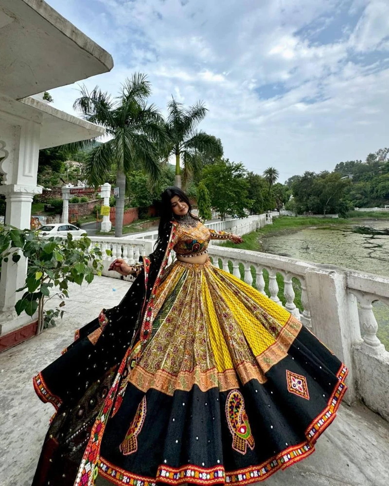 New Concept Of Printed Navratri lehenga choli series 83 3