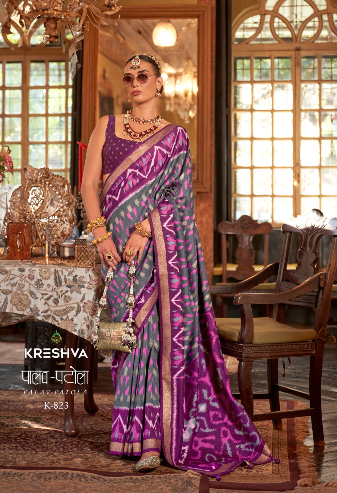 KRESHVA PALAV PATOLA SERIES K 818- K829 19