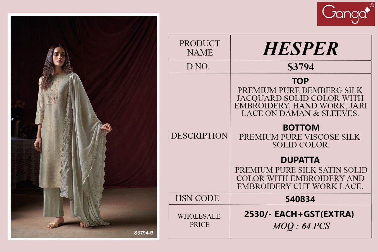 GANGA UNSTICH  SUIT  HESPER  SERIES 3794 6