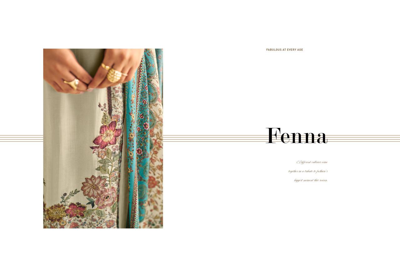 Glossy Fenna Pashmina Unstich Suit Series 8190 A to 8190 D 8