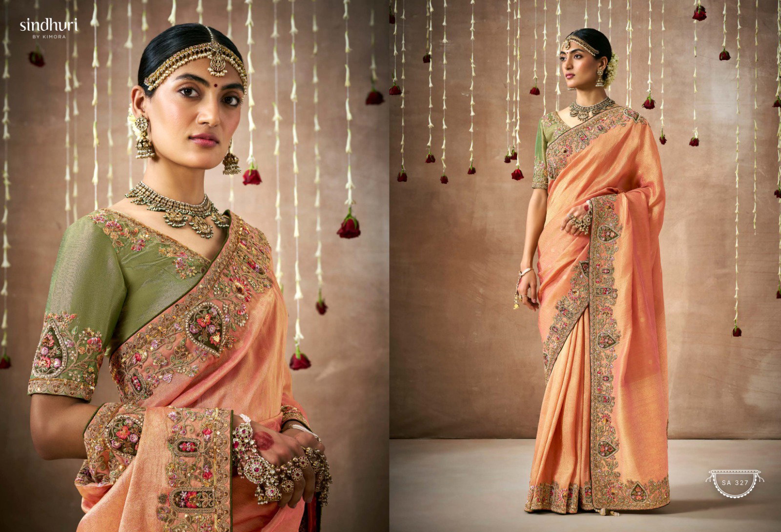 KIMORA TYOHAR PRASANG DULHAN  341-350  SERIES  BRIDAL SAREE 5