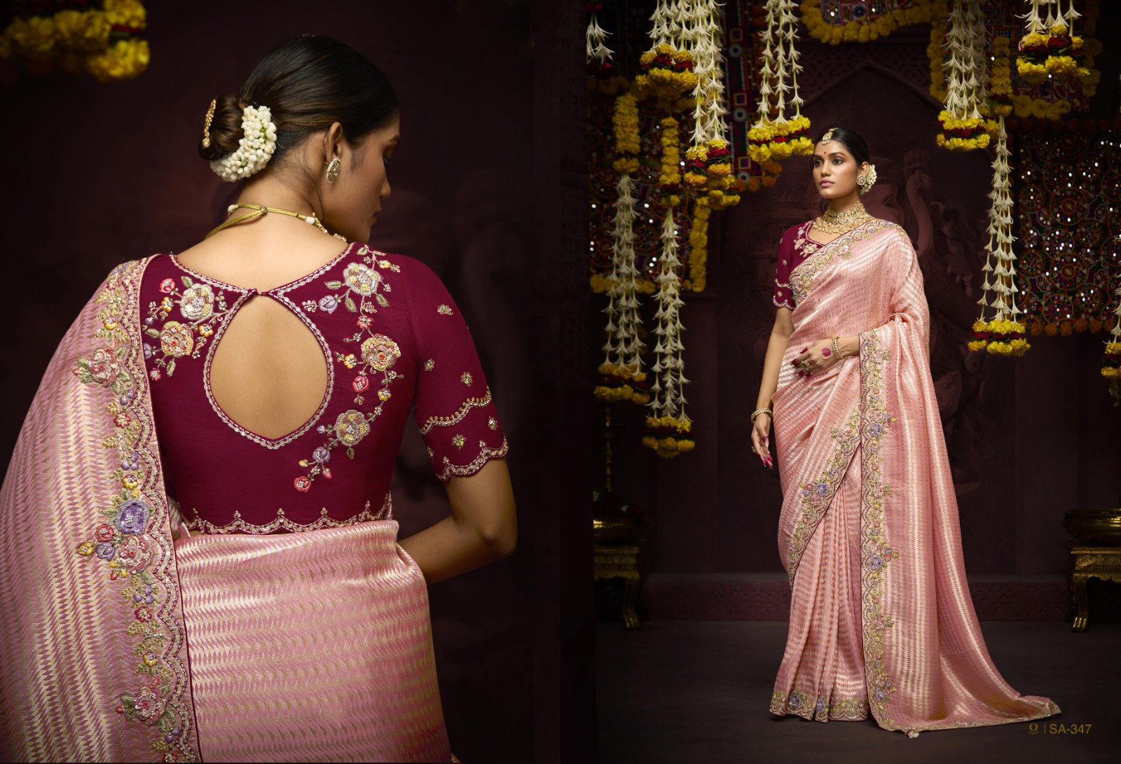 KIMORA TYOHAR PRASANG DULHAN  341-350  SERIES  BRIDAL SAREE 6