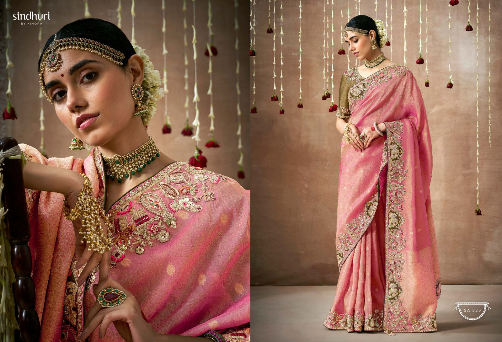 KIMORA TYOHAR PRASANG DULHAN  341-350  SERIES  BRIDAL SAREE 7