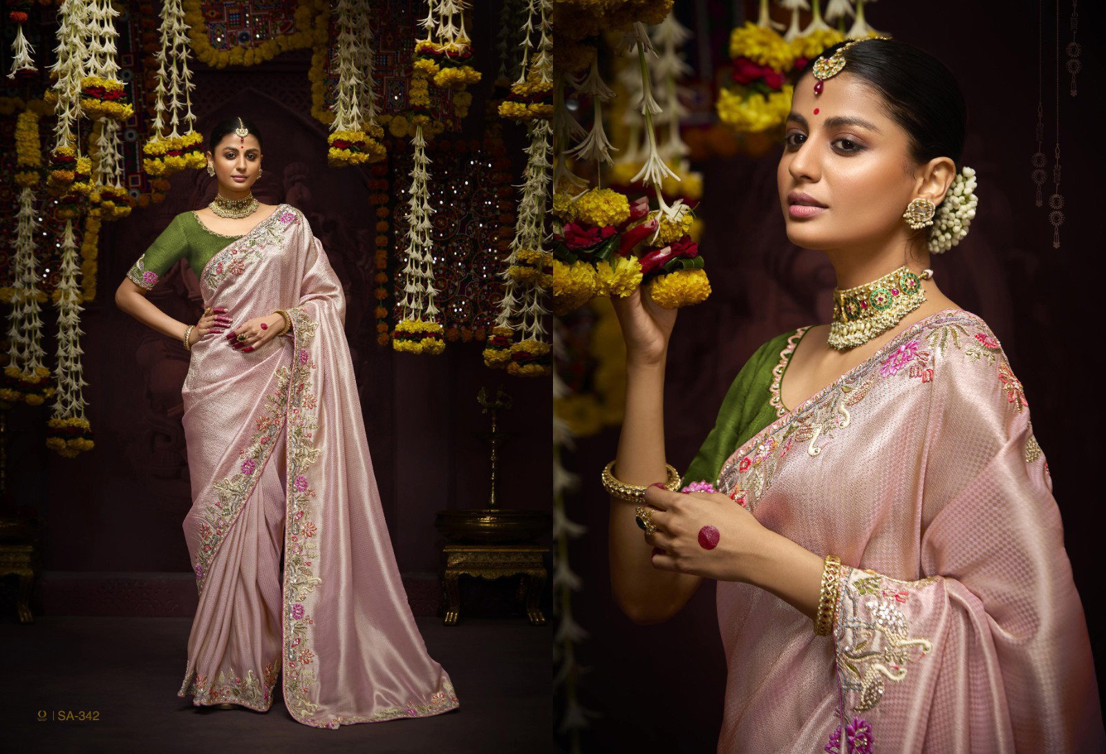 KIMORA TYOHAR PRASANG DULHAN  341-350  SERIES  BRIDAL SAREE 9