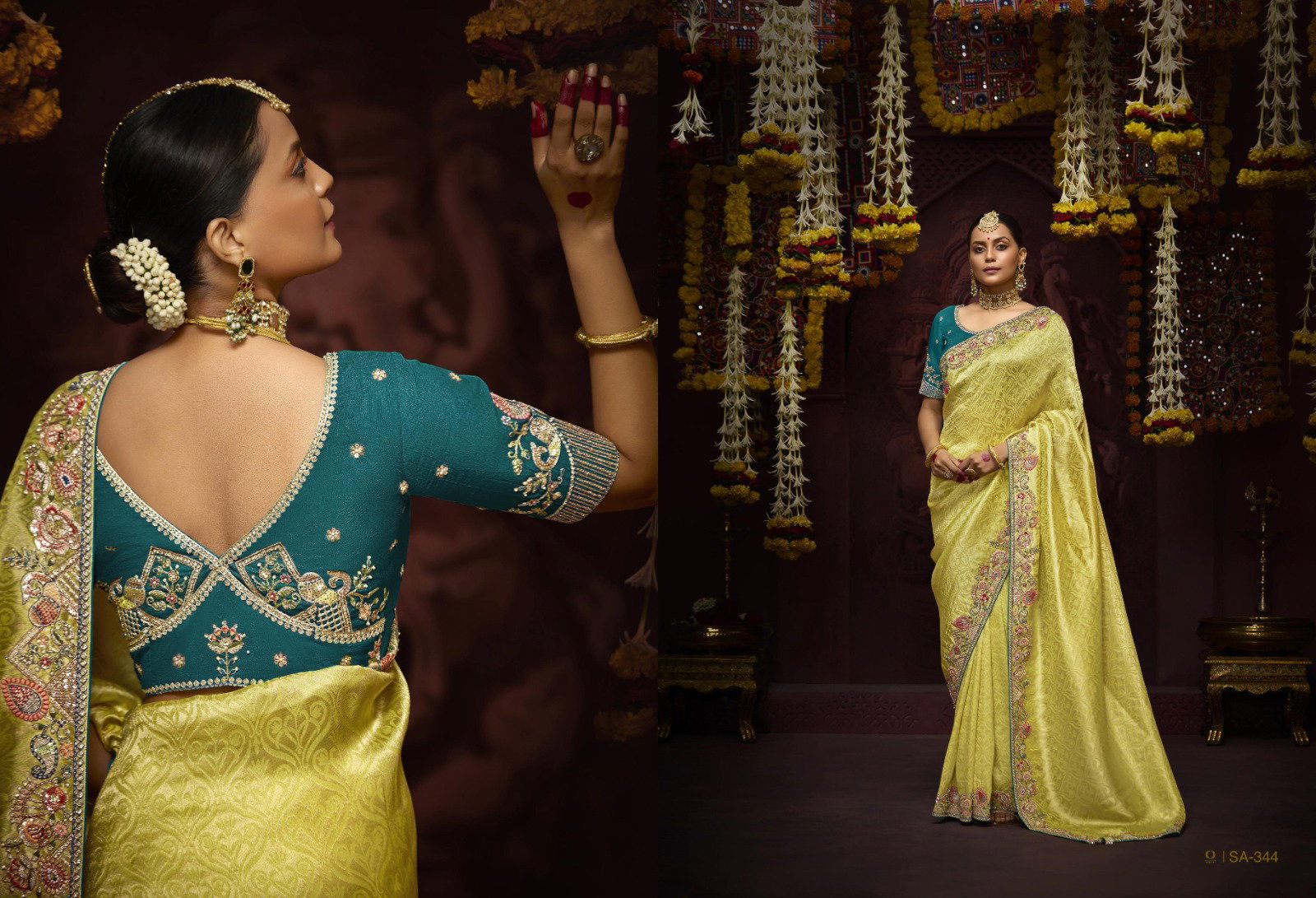 KIMORA TYOHAR PRASANG DULHAN  341-350  SERIES  BRIDAL SAREE 11