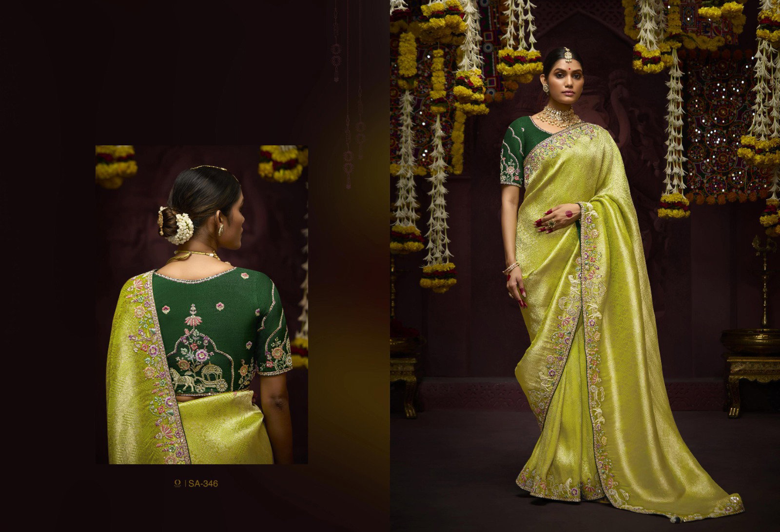 KIMORA TYOHAR PRASANG DULHAN  341-350  SERIES  BRIDAL SAREE 12