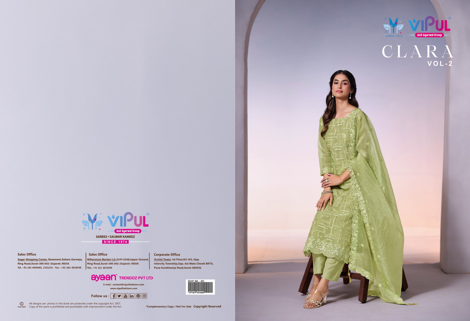 VIPUL CLARA VOL 02 SERIES 6491-6496 4