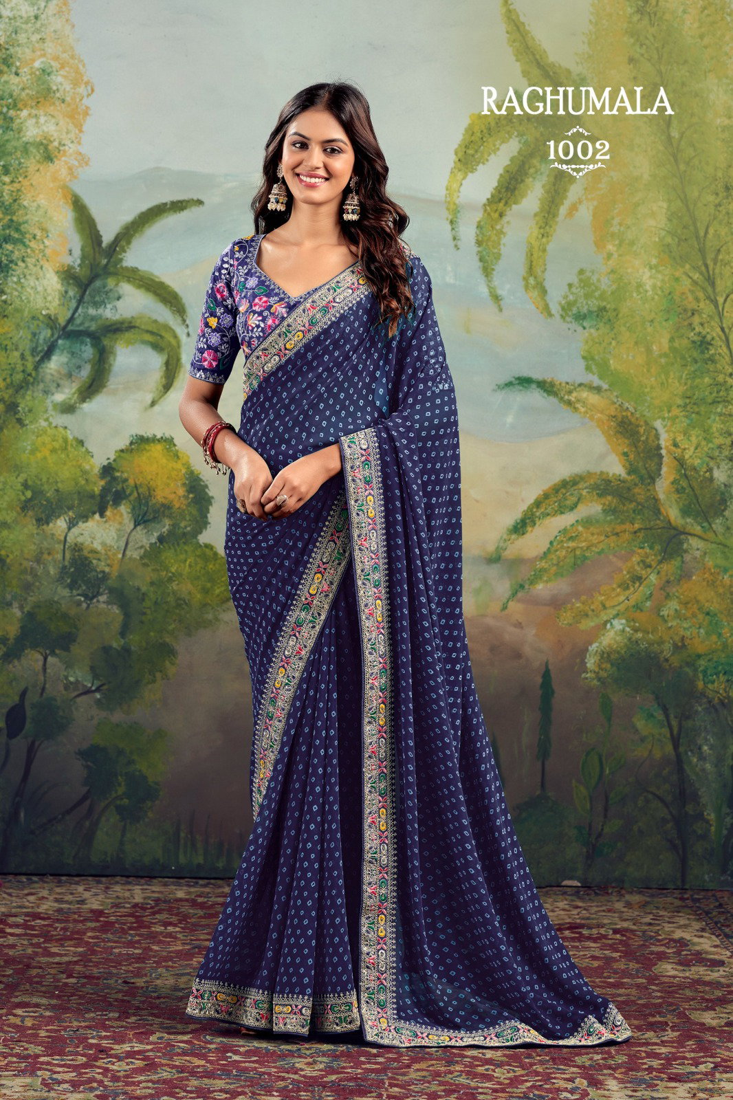 SATVAN  RAGUMALA 1001-1008 SERIES SAREE 9