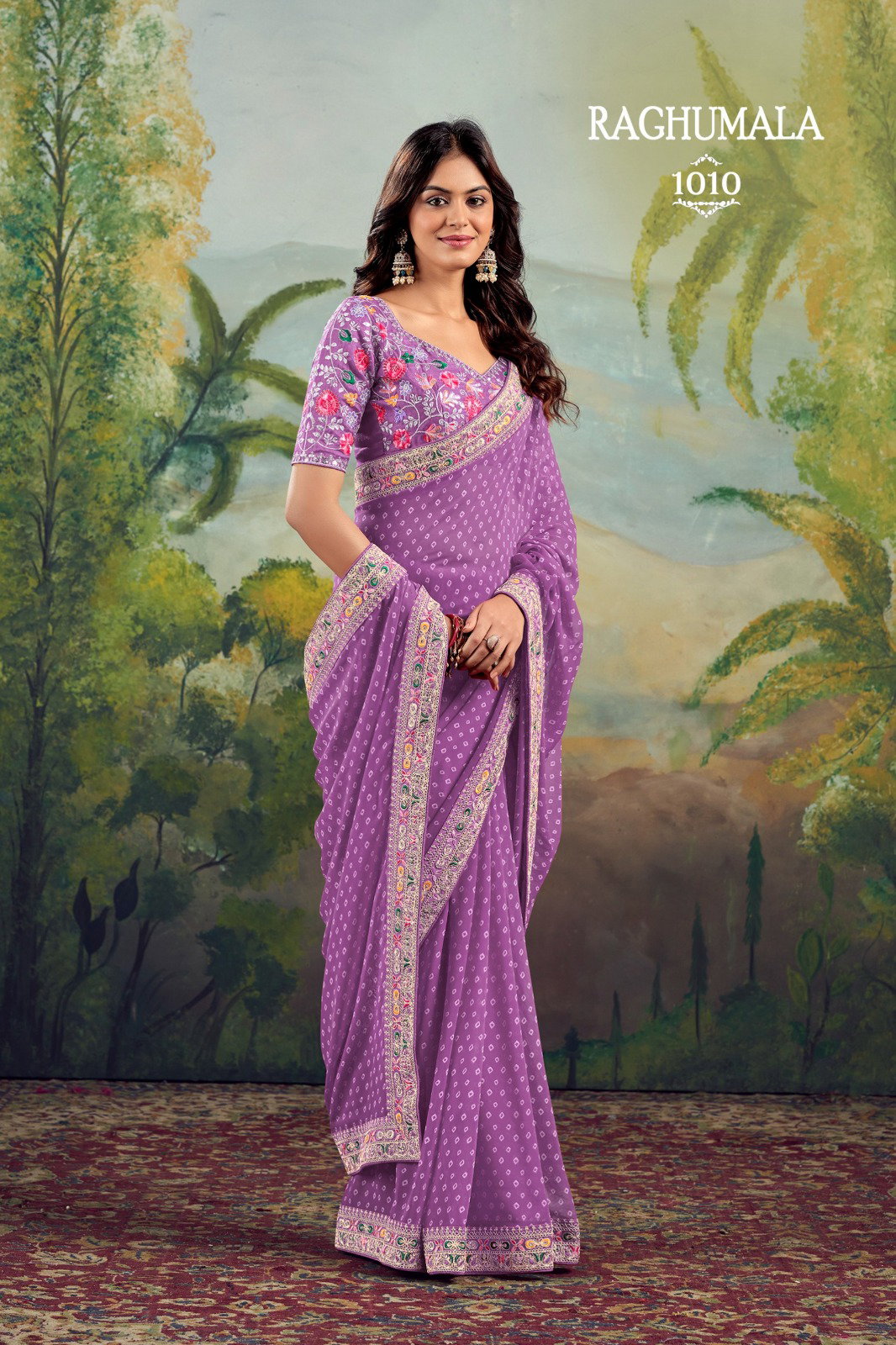 SATVAN  RAGUMALA 1001-1008 SERIES SAREE 8