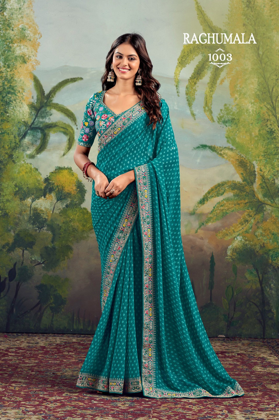 SATVAN  RAGUMALA 1001-1008 SERIES SAREE 7