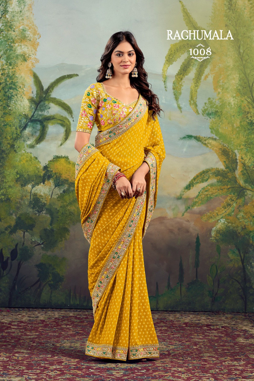 SATVAN  RAGUMALA 1001-1008 SERIES SAREE 5