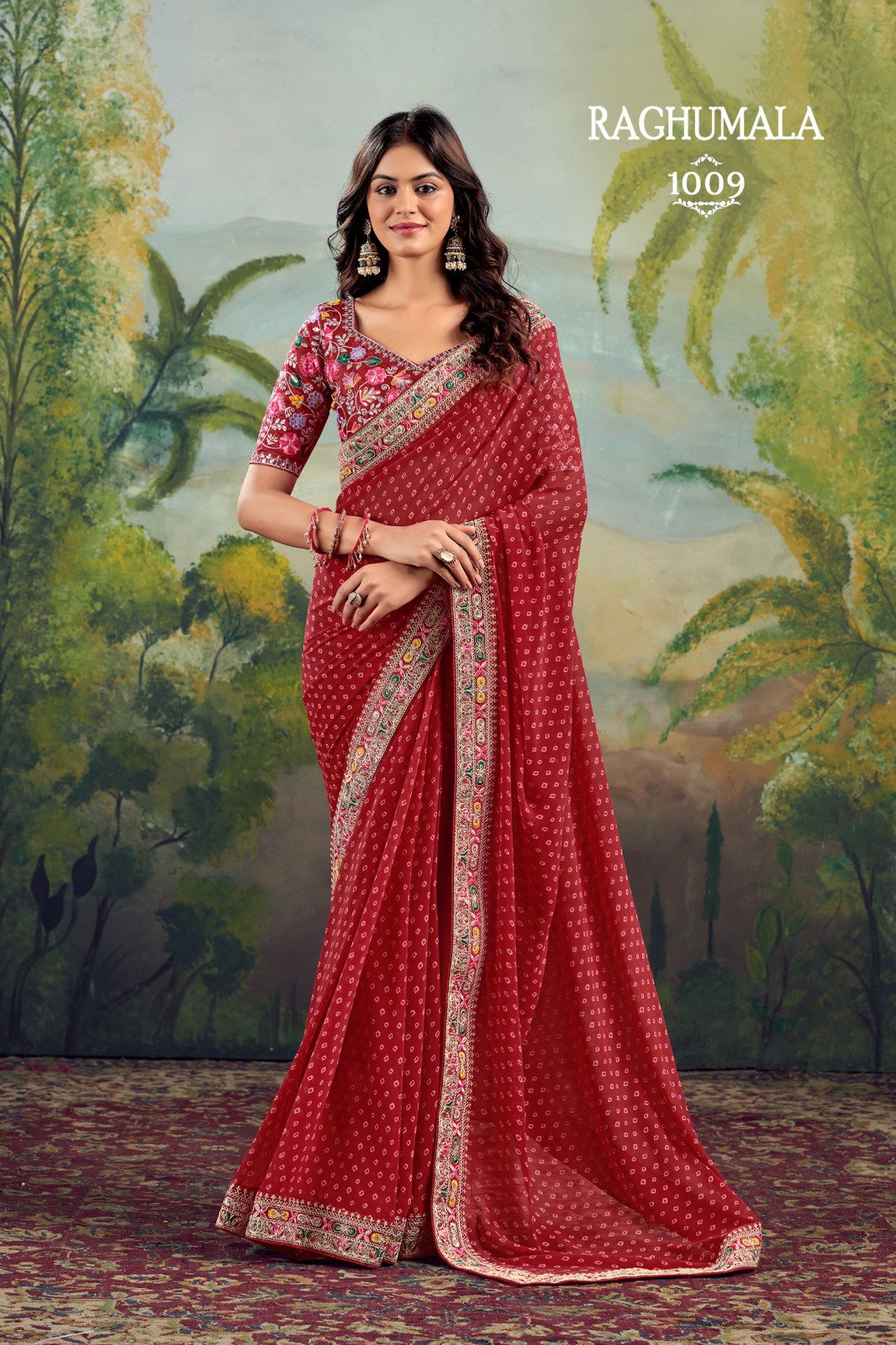 SATVAN  RAGUMALA 1001-1008 SERIES SAREE 4