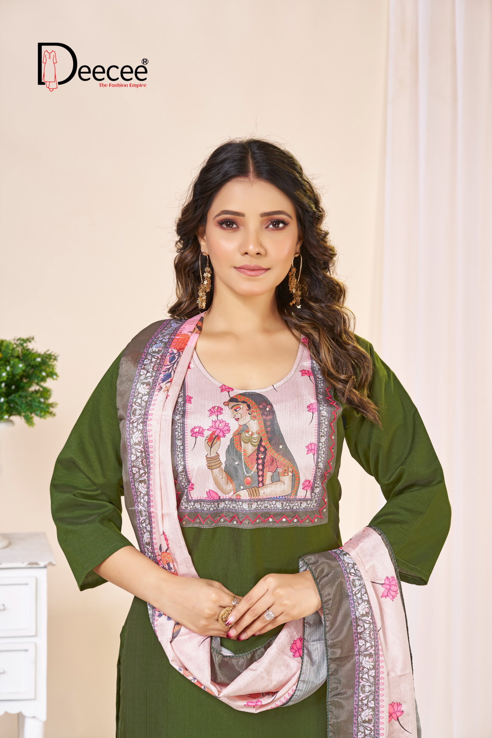 DEECEE NISHITA 3 PCS KURTI PAINT WITH DUPATTA 5