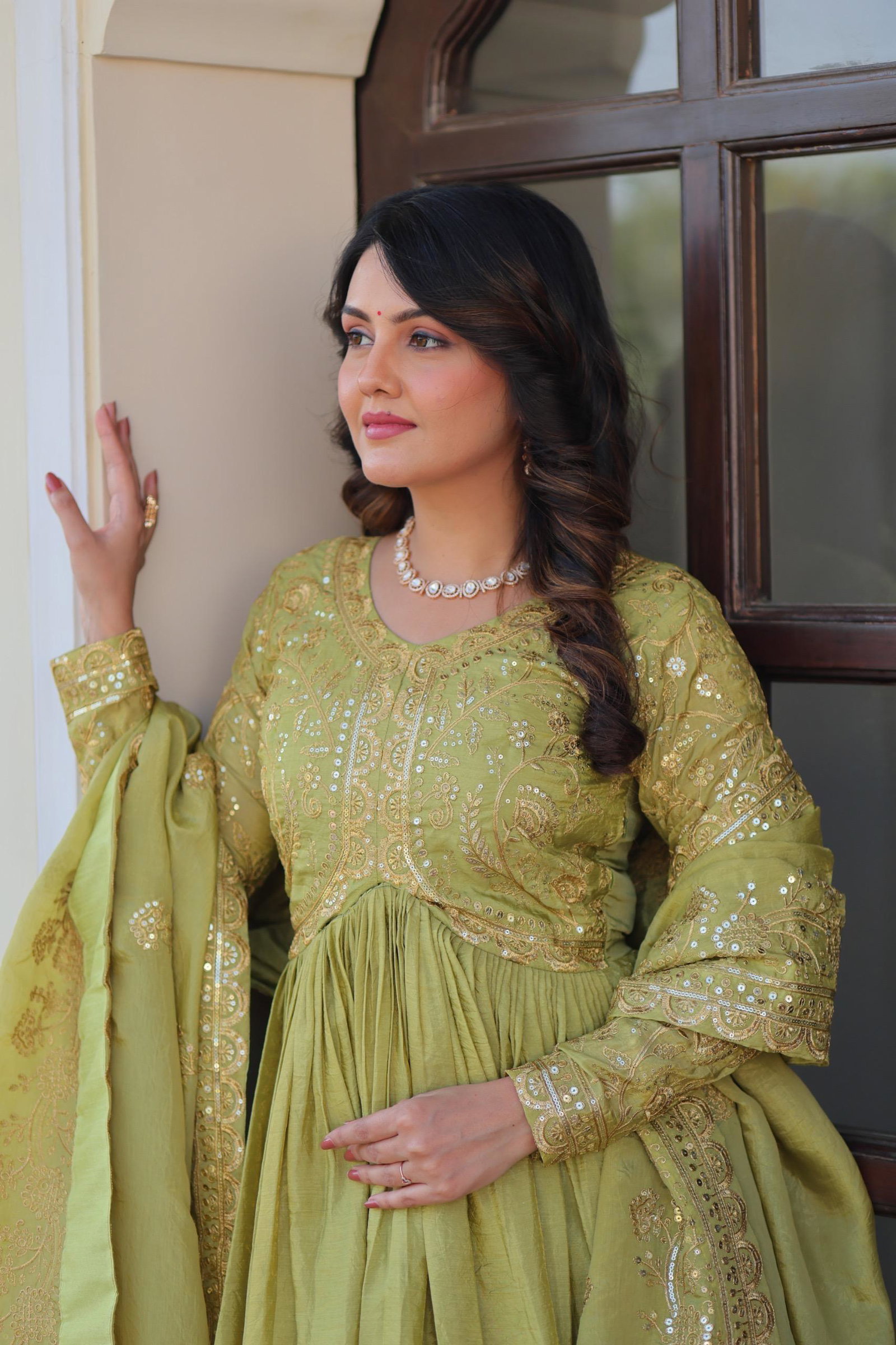 GOWN DUPATTA COLLECTIONS FLOOR LENGTH GONS BY LV 3