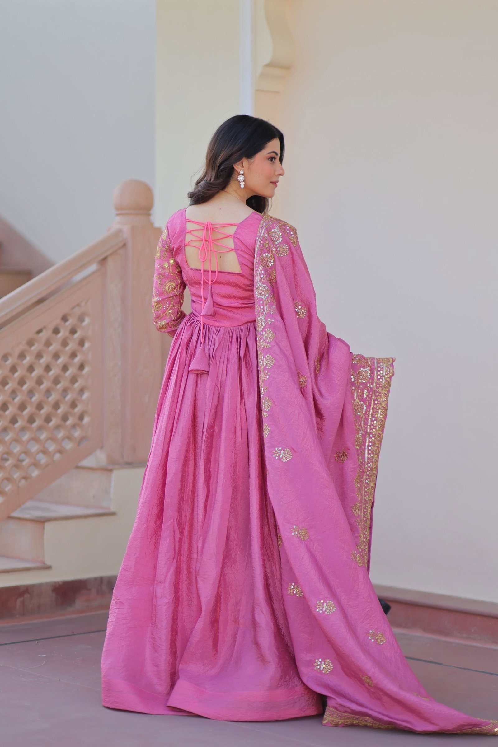 GOWN DUPATTA COLLECTIONS FLOOR LENGTH GONS BY LV 11