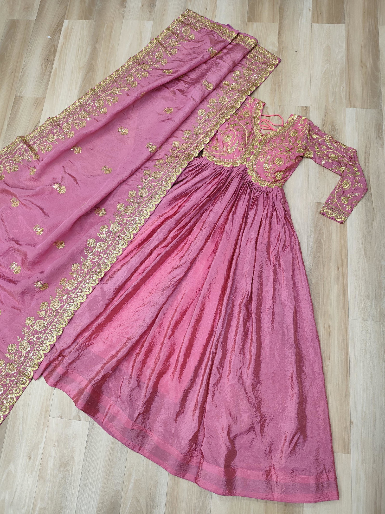 GOWN DUPATTA COLLECTIONS FLOOR LENGTH GONS BY LV 8