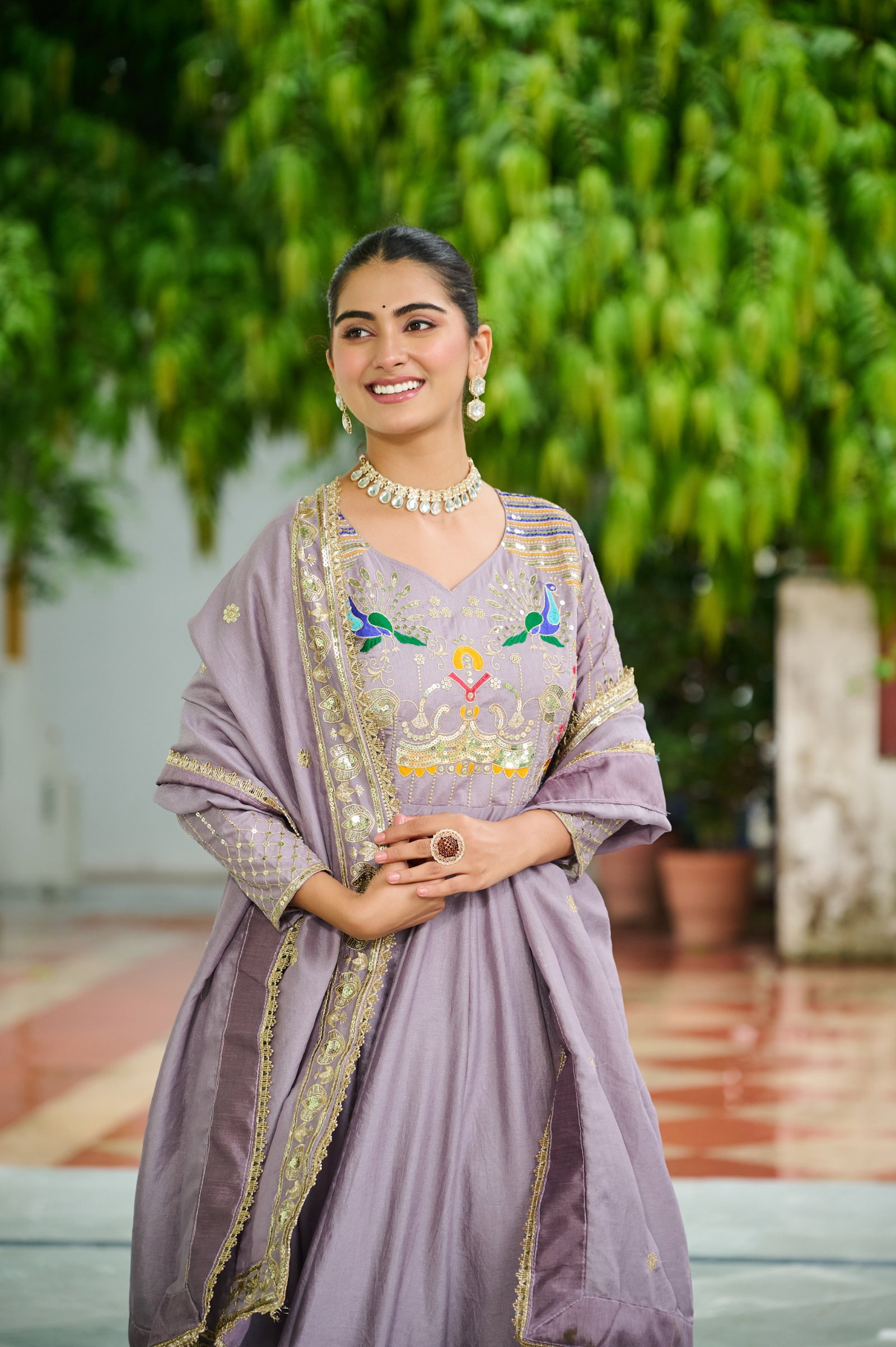 PREMIUM READYMADE  GOWN-DUPATTA SET 8