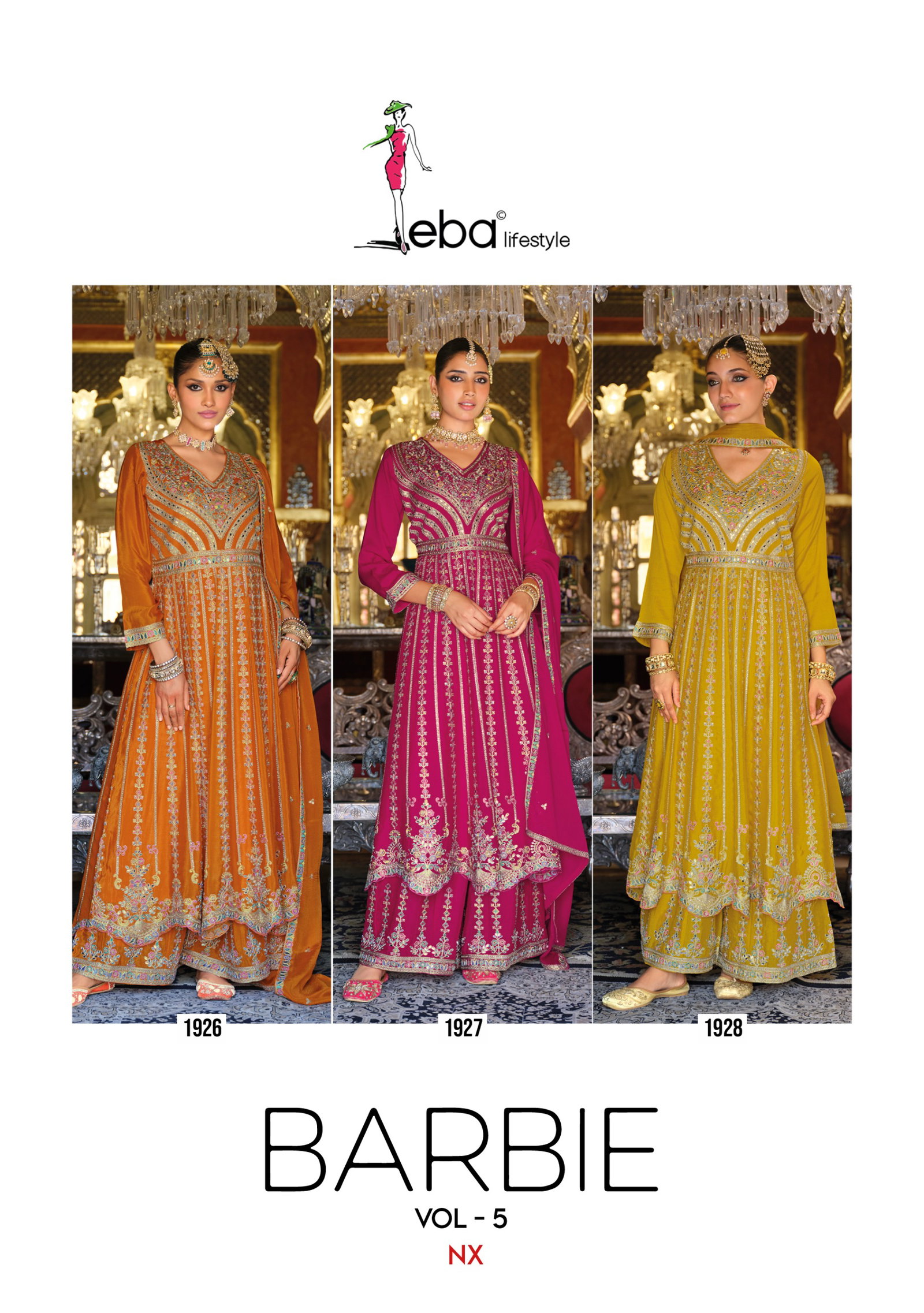 EBA PRESENT BARBIE  - 5 NX GOWN WITH PLAZZO SERIES 1926-1928 1