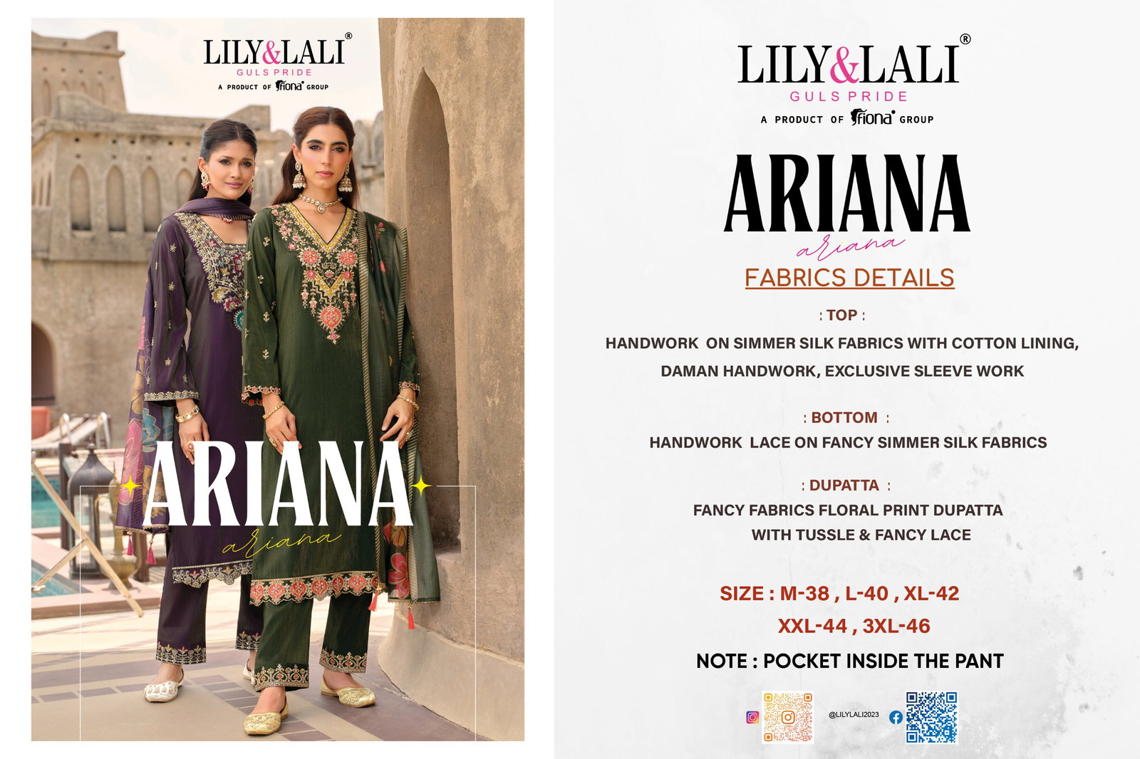 LILY LALI ARIANA 3 PCS KURTI SET SERIES 26811-26814 11