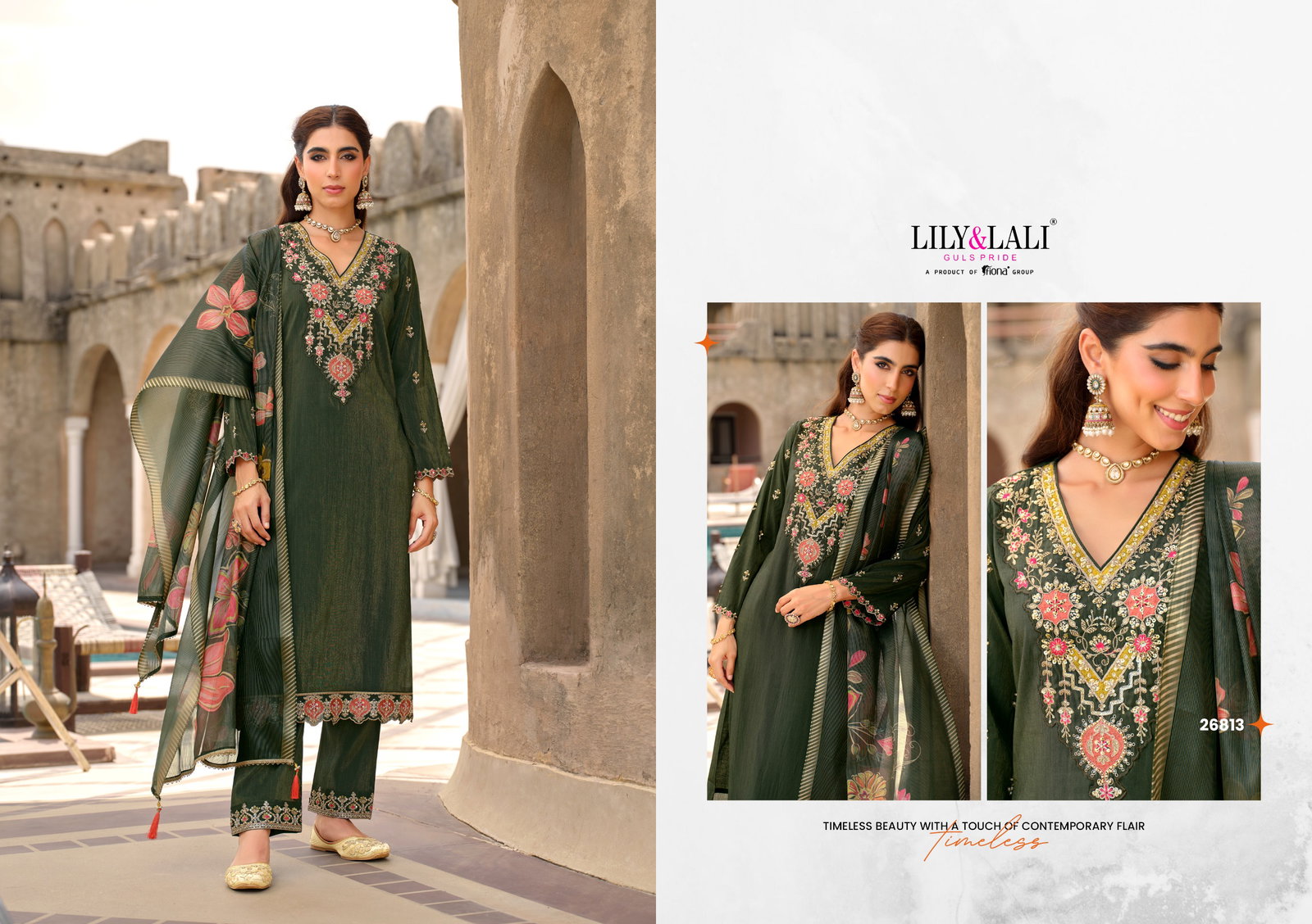 LILY LALI ARIANA 3 PCS KURTI SET SERIES 26811-26814 9