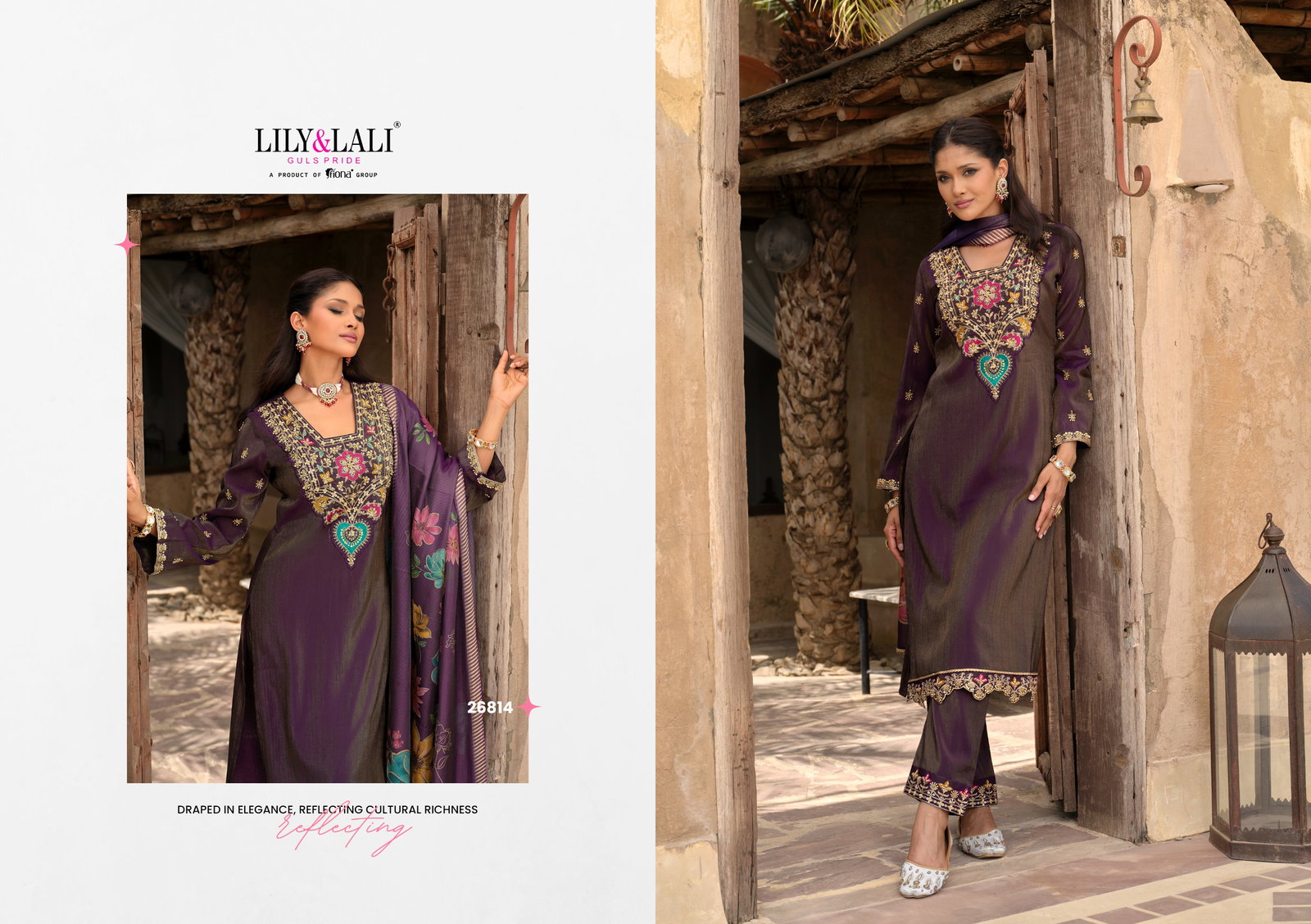 LILY LALI ARIANA 3 PCS KURTI SET SERIES 26811-26814 8