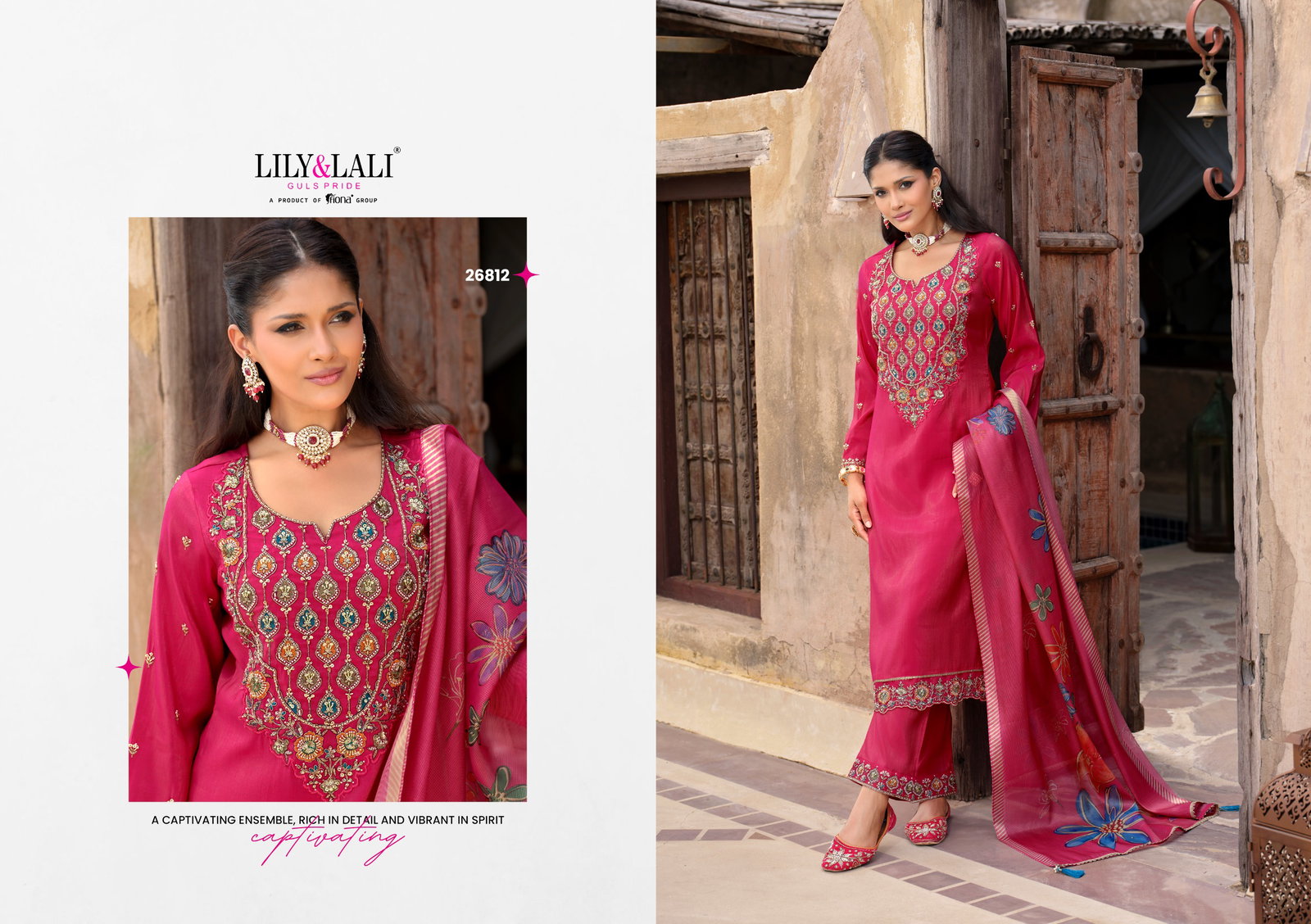 LILY LALI ARIANA 3 PCS KURTI SET SERIES 26811-26814 7