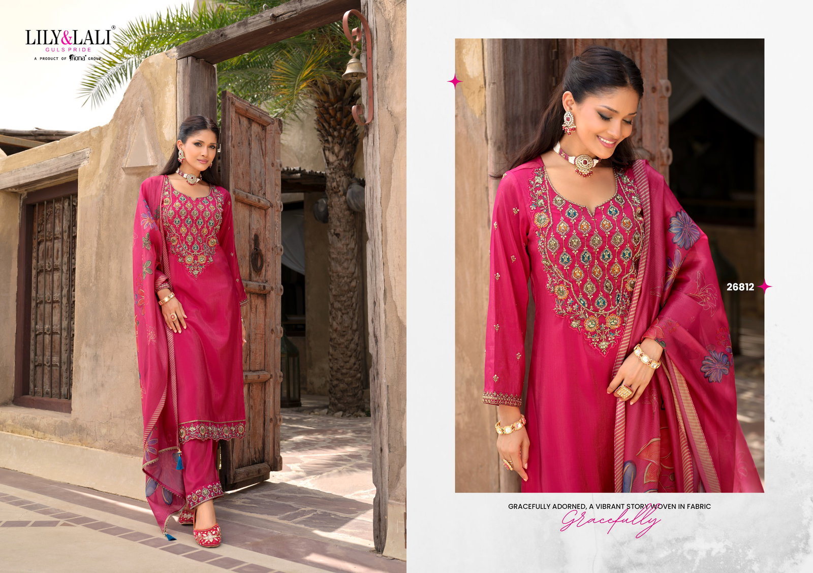 LILY LALI ARIANA 3 PCS KURTI SET SERIES 26811-26814 6