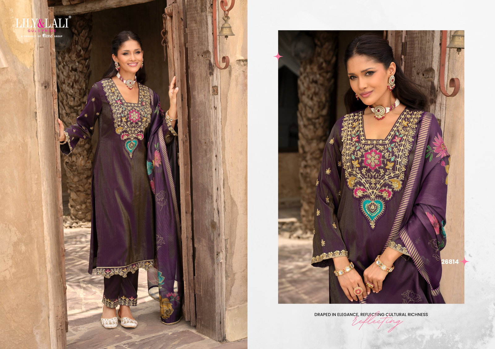 LILY LALI ARIANA 3 PCS KURTI SET SERIES 26811-26814 4