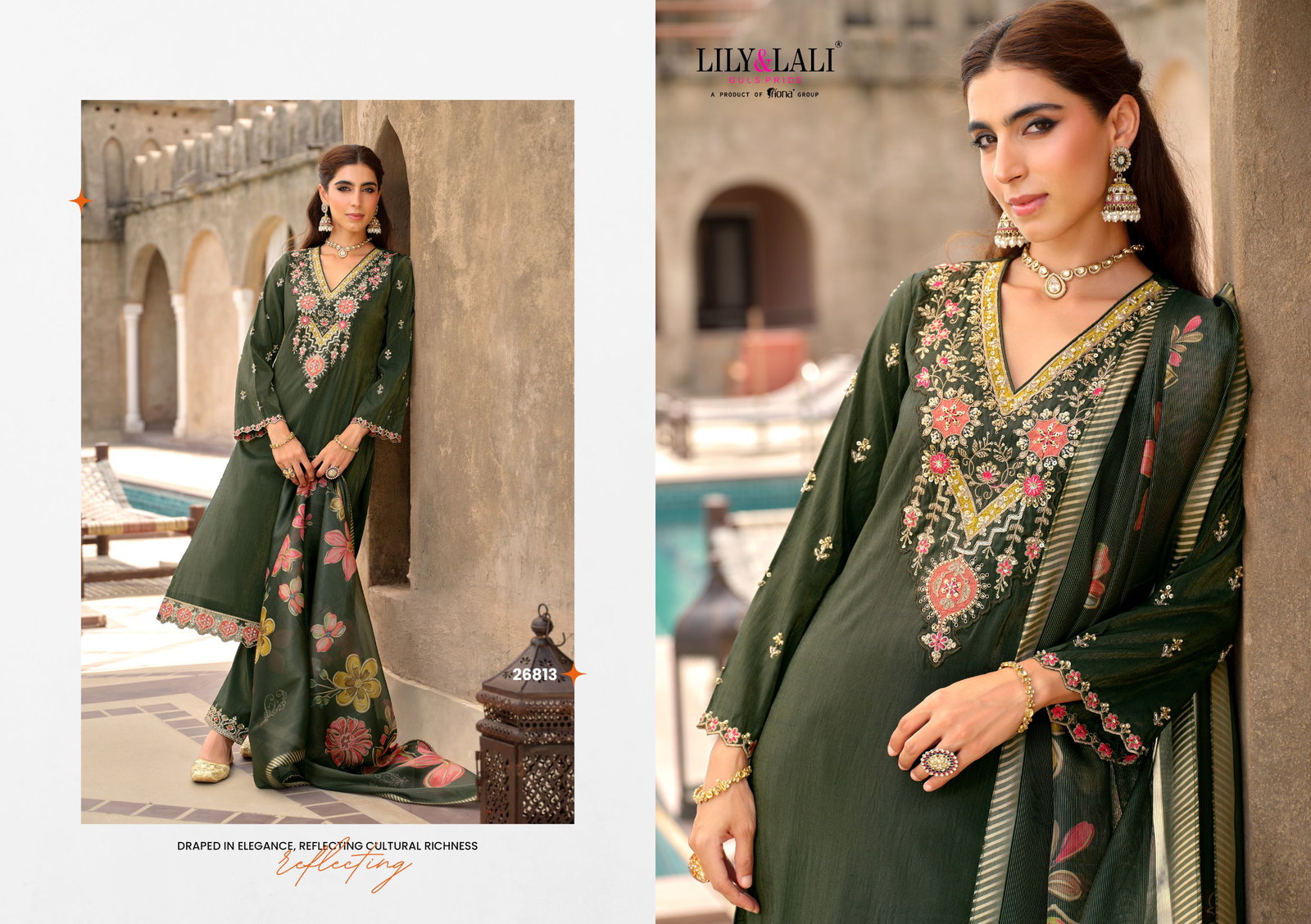 LILY LALI ARIANA 3 PCS KURTI SET SERIES 26811-26814 1