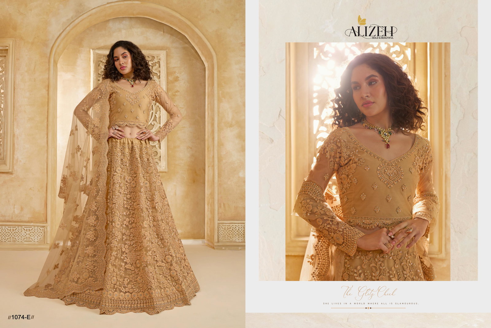 ALIZEH PRESENT THE WHITE BRIDE VOL-2 LEHENGA CHOLI SERIES 1074-1084 25