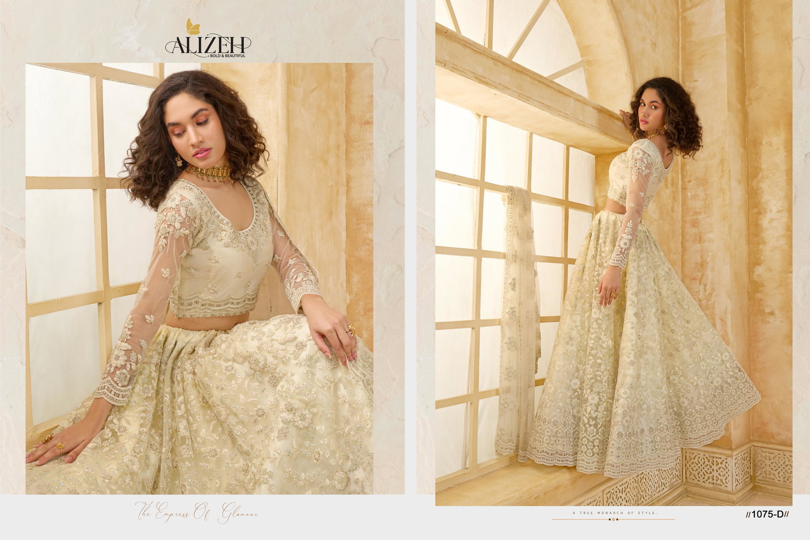 ALIZEH PRESENT THE WHITE BRIDE VOL-2 LEHENGA CHOLI SERIES 1074-1084 23