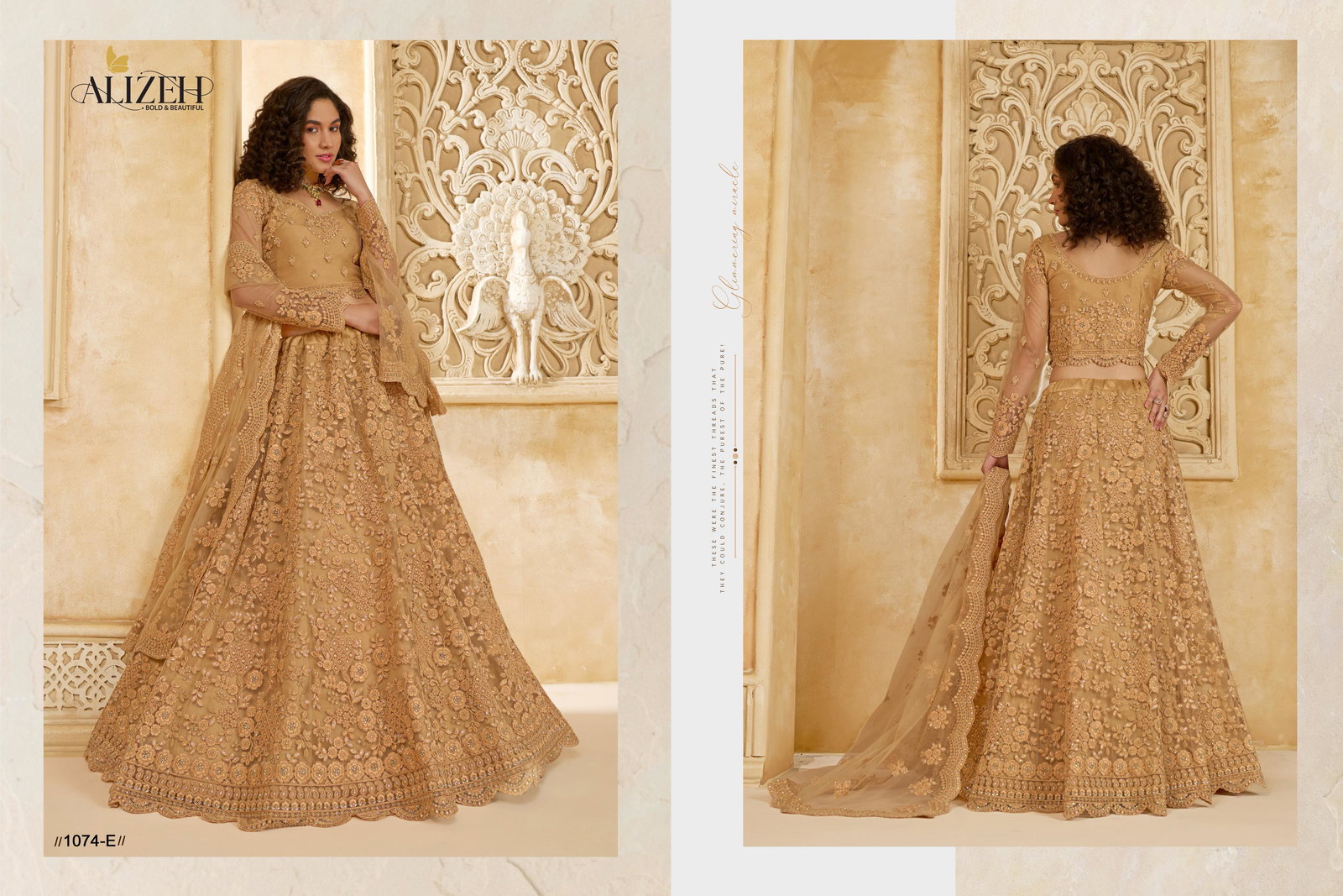 ALIZEH PRESENT THE WHITE BRIDE VOL-2 LEHENGA CHOLI SERIES 1074-1084 22