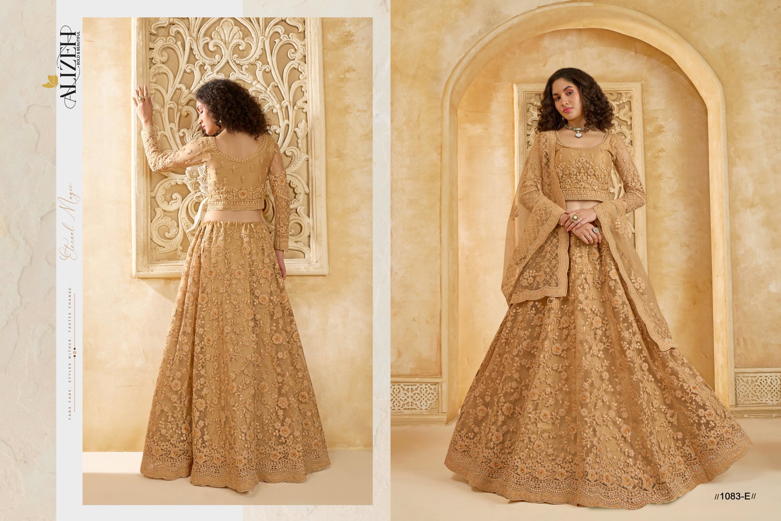 ALIZEH PRESENT THE WHITE BRIDE VOL-2 LEHENGA CHOLI SERIES 1074-1084 9