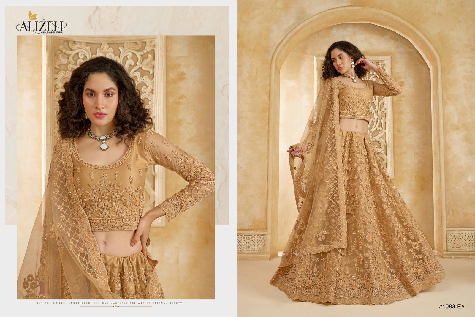 ALIZEH PRESENT THE WHITE BRIDE VOL-2 LEHENGA CHOLI SERIES 1074-1084 8