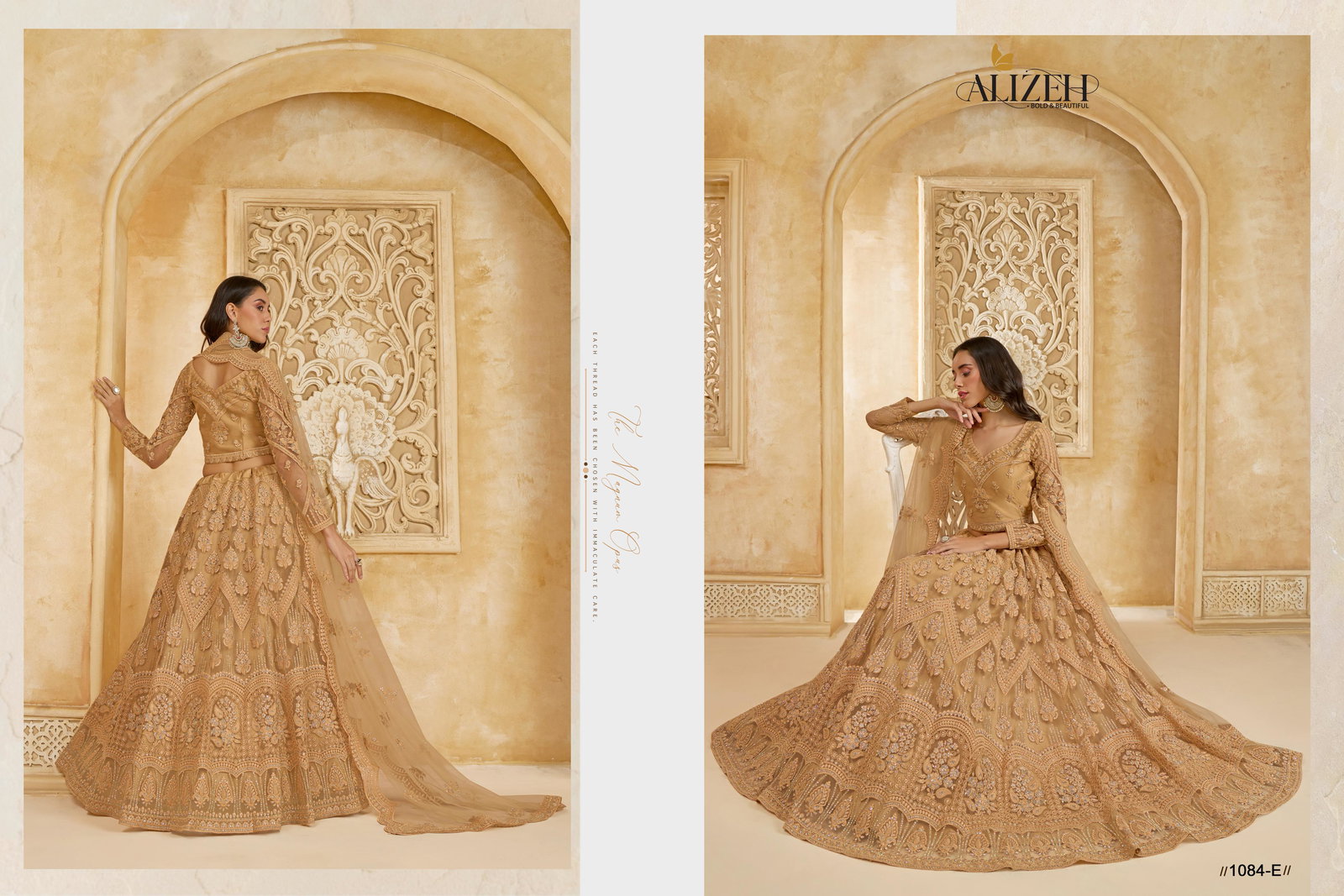 ALIZEH PRESENT THE WHITE BRIDE VOL-2 LEHENGA CHOLI SERIES 1074-1084 4